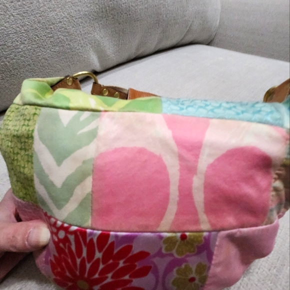 Vintage Coach Patchwork Multi-Colored Hobo Shoulder Bag Purse - Picture 13 of 16